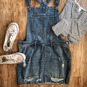 Denim Overall Skirt